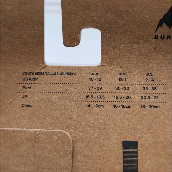 NWT Burton Kids Performance Midweight Merino Wool Socks- S/M (13-1) - Picture 4 of 6